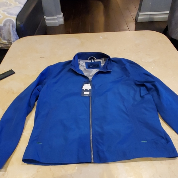 COLE HAAN WINDBREAKER ROYAL BLUE JACKET - Picture 2 of 11